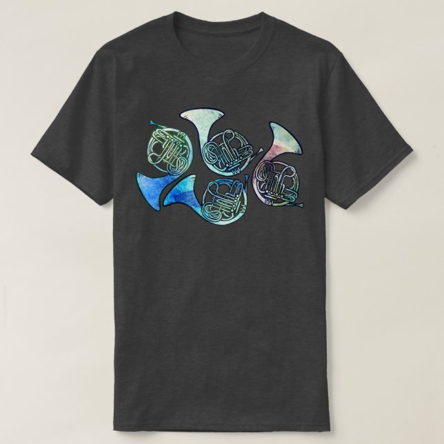 Fransk Horns1 T Shirt (Design framsida)