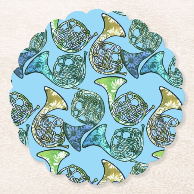 Fransk Horns Daisy Band Class Teacher Underlägg Papper (Framsida)