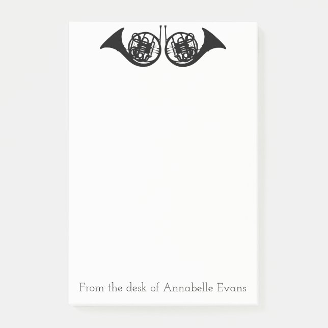 Fransk Horns personlighet Post-it Block (Framsida)