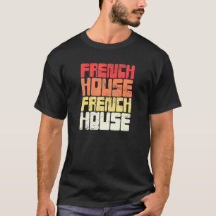Fransk House Music Nu Disco Fransk Electronic Musi T Shirt