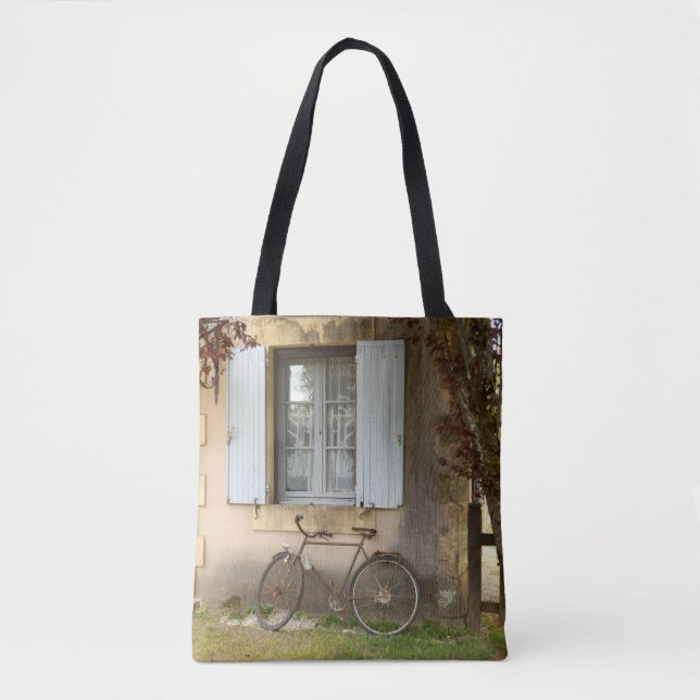 Fransk House over Print Toto Bag Tygkasse (Framsida)
