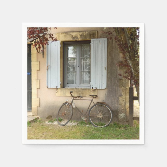 Fransk House Papper Napkins Pappersservett (Framsidan)