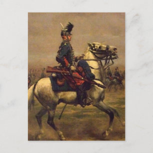 Fransk Hussar Vykort