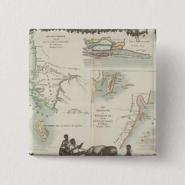 Fransk i Afrika Knapp (Framsida)