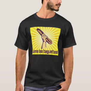 Fransk I KÄRLEK BAGUETTES Frankrike Bread Baguette T Shirt