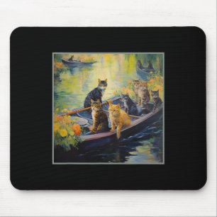 Fransk Impressionist Boot Funny Cat Design på P Musmatta