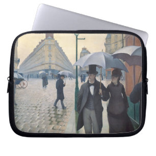 Fransk Impressionist som målar Paris om den Laptop Sleeve