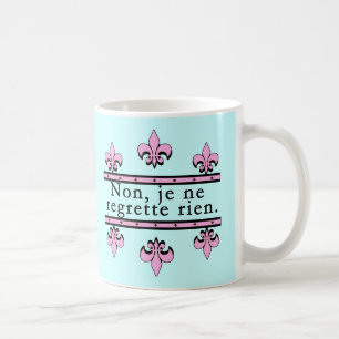 Fransk inga ångerprodukter kaffemugg
