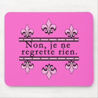 Fransk inga ångerprodukter musmatta