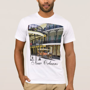 Fransk inkvarterar den New Orleans T-tröja T-shirt