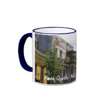 Fransk inkvarterar gatan beskådar New Orleans