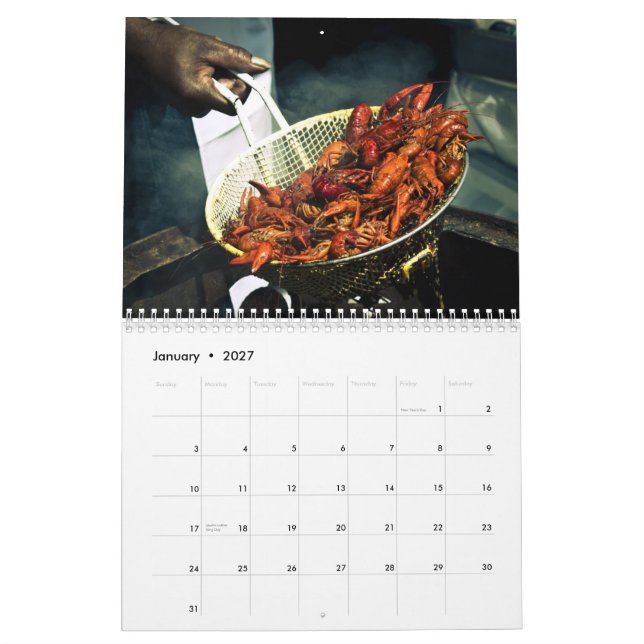 Fransk inkvarterar kalendern kalender (Jan 2027)