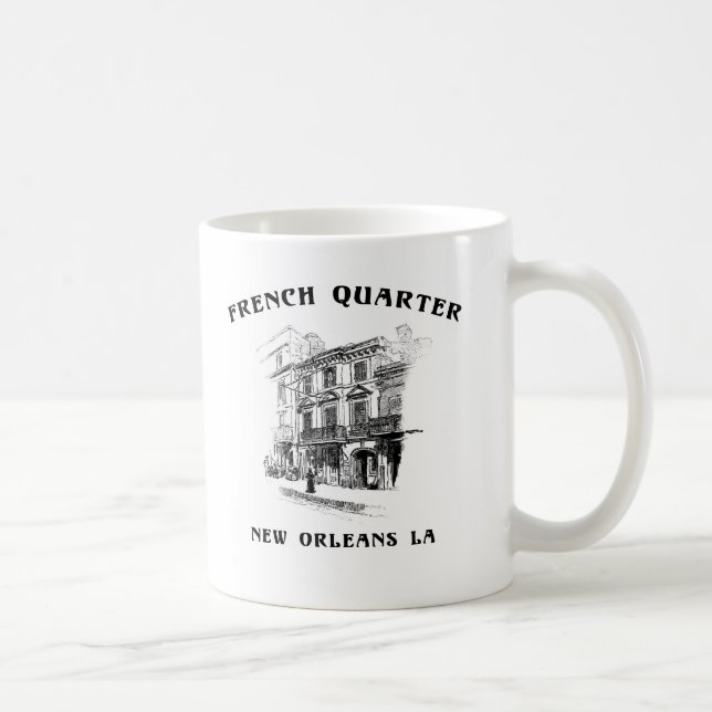 Fransk inkvarterar New Orleans Kaffemugg (Höger)