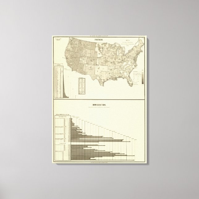 Fransk Invandring Canvastryck (Framsida)