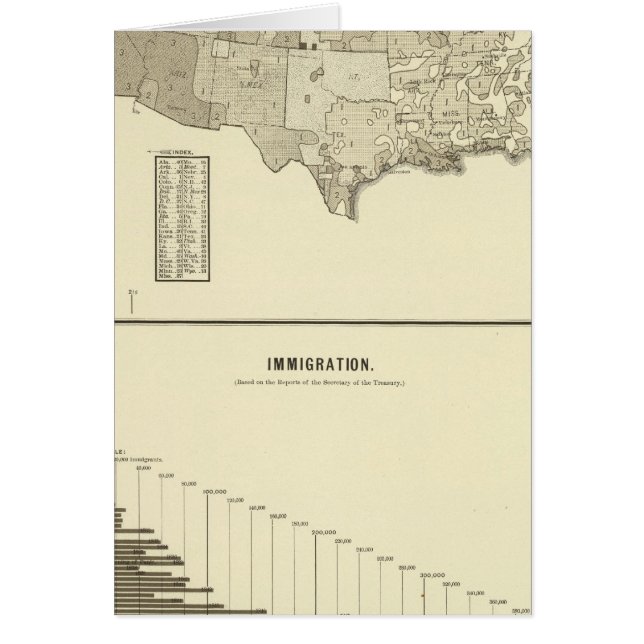 Fransk Invandring Hälsningskort (Framsidan)