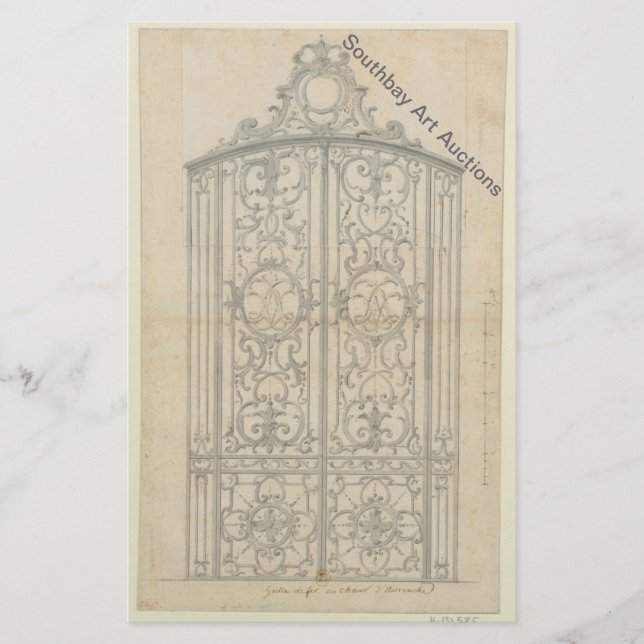 Fransk Järn Choir Grind Flygblad (Framsidan)