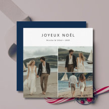 Fransk Joyeux Noël Nautical Beach Photo