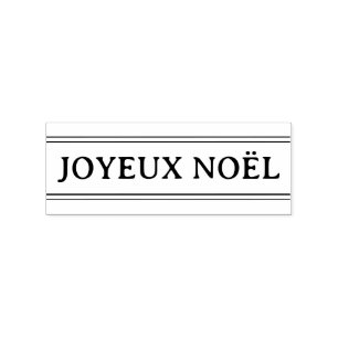 Fransk Joyeux Noël Rand jul Stämpel