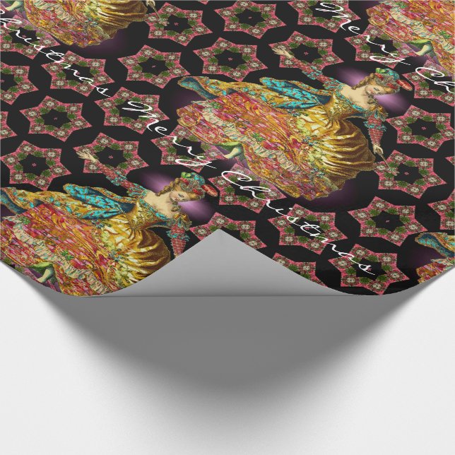 Fransk jul presentpapper (Hörn)