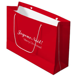 Fransk Jul Red Gift Bag