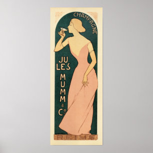 Fransk JULES MUMM CHAMPAGNE Maurice Realier Dumas Poster