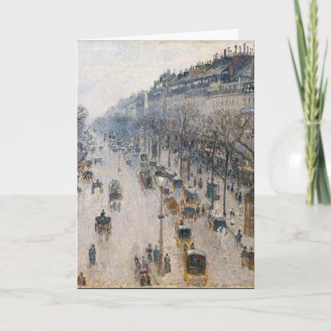 Fransk julhälsningskort kort (Framsida)