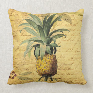 Fransk Kalligrafi Pineapple Rustic Elegant Kudde