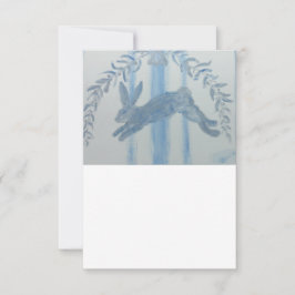 Fransk kanin i landlig stil tack kort