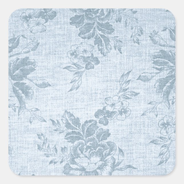 Fransk Kärlek Fyrkantigt Klistermärke (Framsida)