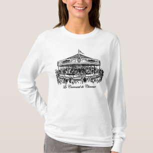 Fransk karusellhästdräkt och gåvor tee shirt
