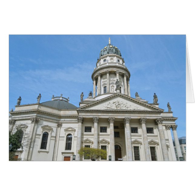 Fransk-katedral i Berlin Hälsningskort (Framsidan Horizontal)