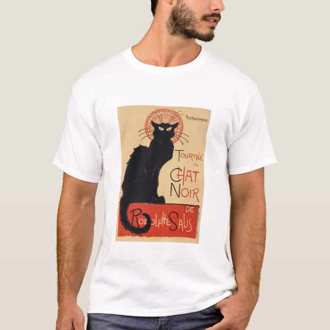 Fransk Katt T Shirt (Framsida)