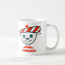 Fransk kattBonjour mugg