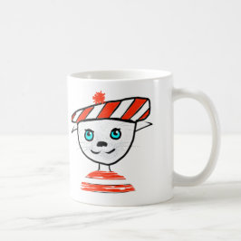 Fransk kattBonjour mugg