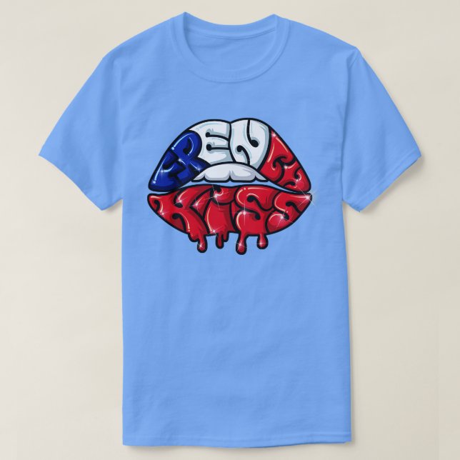 Fransk Kiss 1 T Shirt (Design framsida)