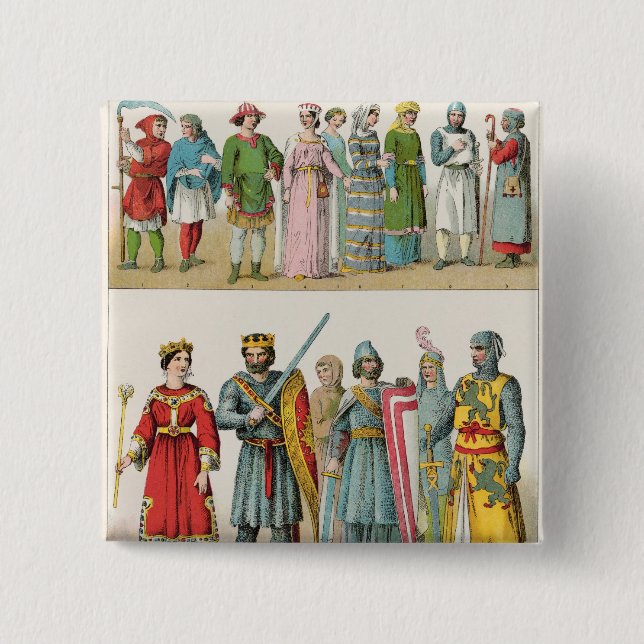 Fransk klänning knapp (Framsida)