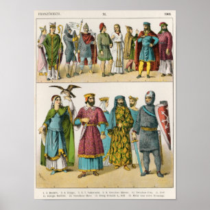Fransk klänning poster