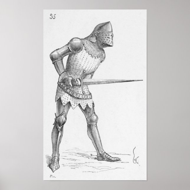 Fransk Knight Poster (Framsidan)