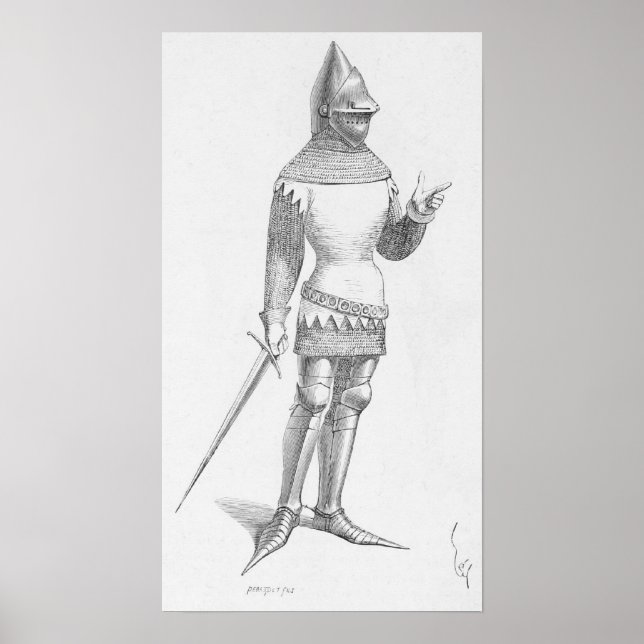 Fransk Knight Poster (Framsidan)