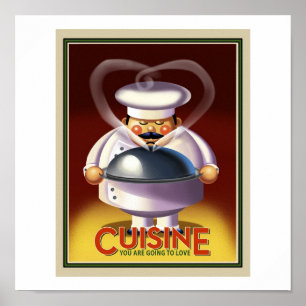 Fransk kock poster