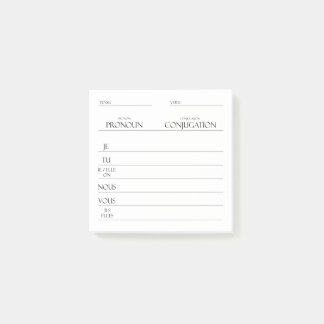 Fransk | Konjugationspraxis för verb Post-it Block
