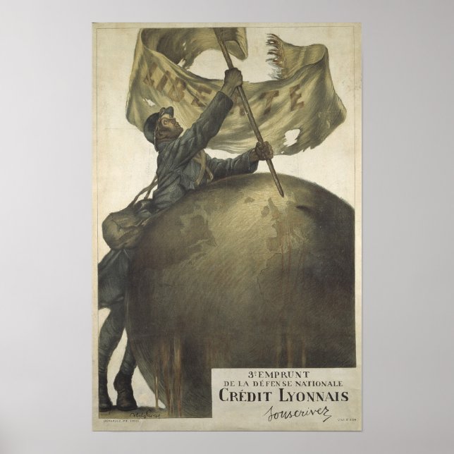 Fransk Krig-obligationer Poster (Framsidan)