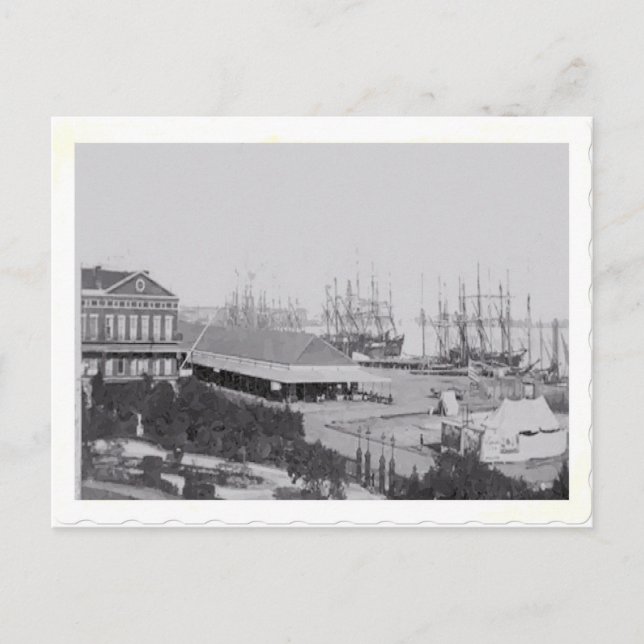 Fransk Kvartal 1865 Vykort (Framsida)