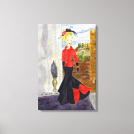 Fransk kvartal: MatisseFashion Watercolor Canvastryck
