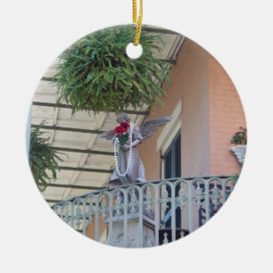 Fransk Kvartalsgel Julgransprydnad Keramik