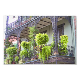Fransk Kvarterbalkony, New Orleans, LA Fototryck