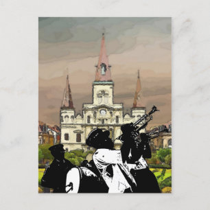 Fransk Kvarterkatedral, New Orleans Vykort