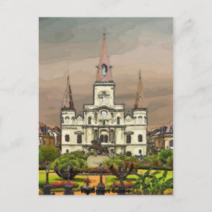 Fransk Kvarterkatedral, New Orleans Vykort