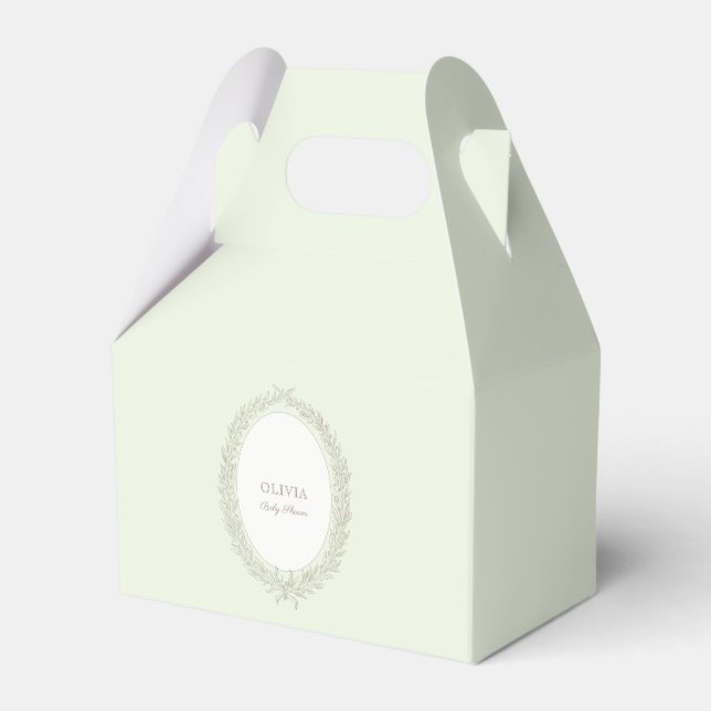 Fransk Laduree Patisserie Boulangerie Mint Grönt Presentaskar (Framsidan Sidan)