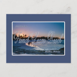 Fransk Lämna Beach, Eleuthera, Bahamas Postcard Vykort
